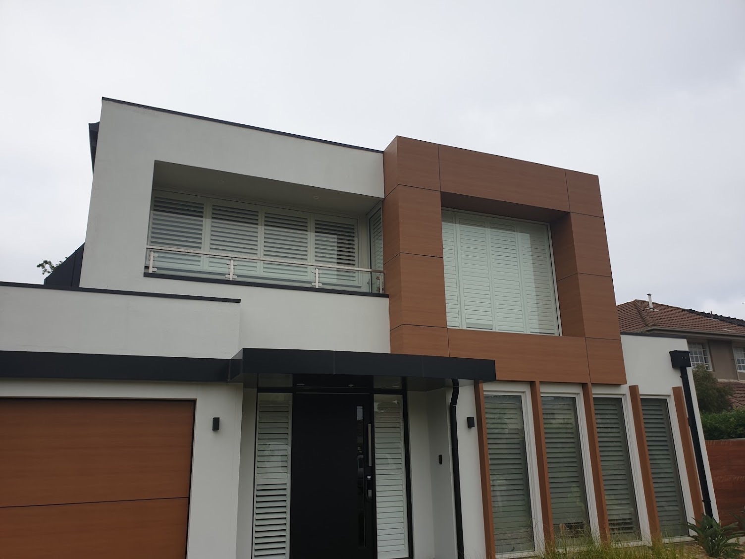 Plantation shutters on modern home Glen Iris Melbourne